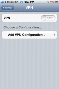 iPhone no-VPN profile