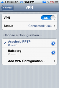 iPhone VPN "Connected"
