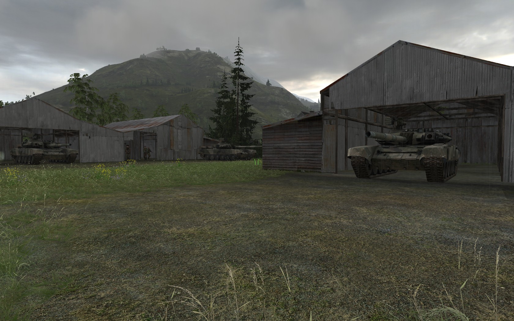 Side mission: Destruction of heavily protected enemy tank depot behind enemy lines. 