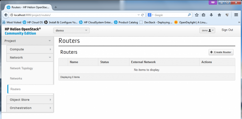 Routers definition in HP Helion