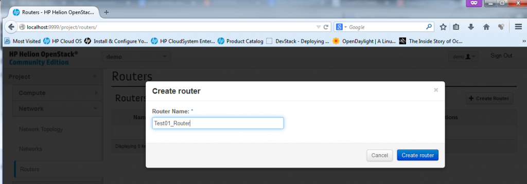 Creating new Router, part 1 - giving a name Test01_Router to new router