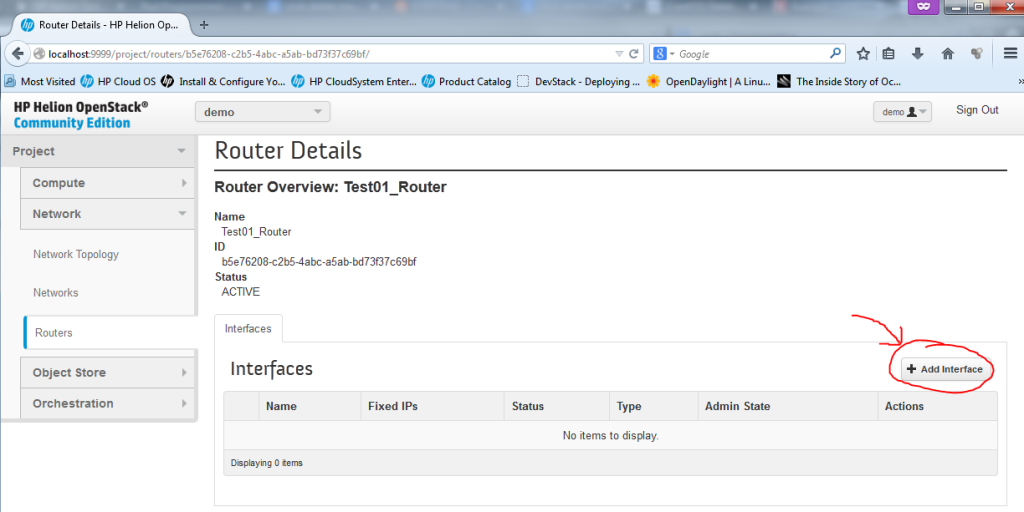 Creating new Router, part 2 - Add Interface