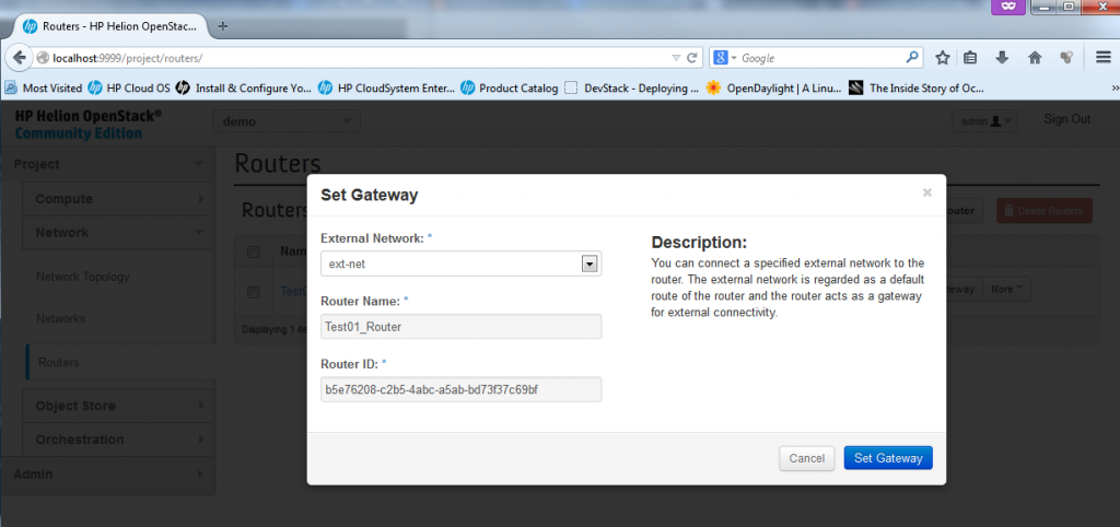 Creating new Router, part 3 - Admin adding interface to a router