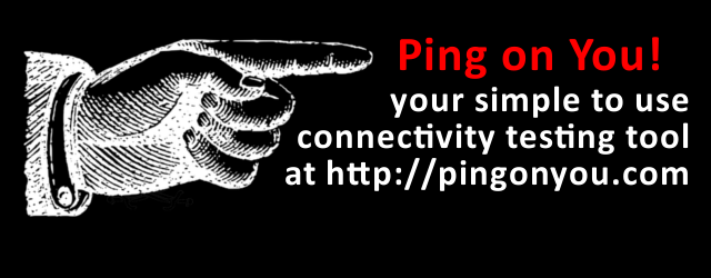 Ping on You! – small weekend web/CGI project